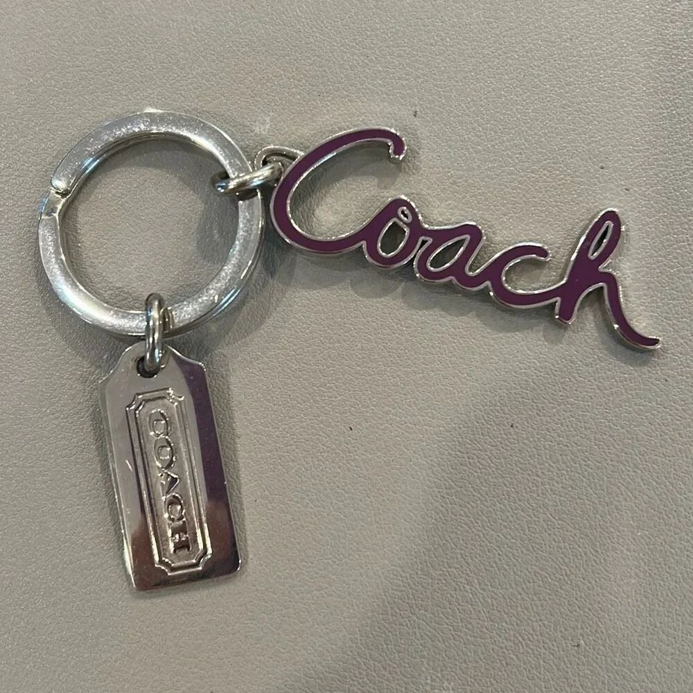 COACH Script Keychain - Picture 1 of 3